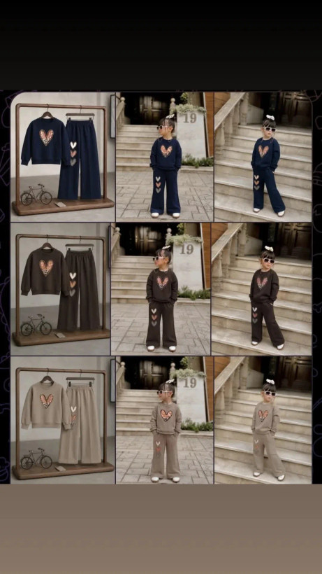 بلوز شلوار قلبی